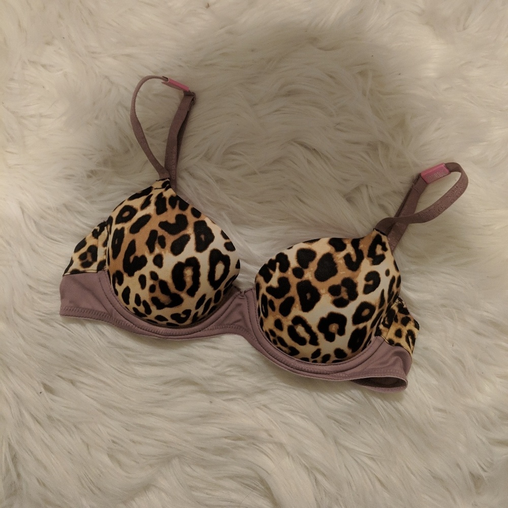 💗 PINK Cheetah Push Up Bra 💗